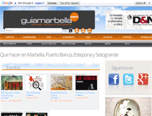 Tablet Screenshot of guiamarbella.com